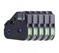 JXHDWYTYO 5PCS LB-200BK Nastro Compatibile Con Stampante ID C-510T C-210T C-210E C-500T C-200E C-100T C-200T C-580T M-1Std M-1Pro M-1proC M-1Proll
