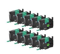 JXHDWYTYO Confezione da 10 nastri per etichette 12 mm laminato standard multicolore compatibile con i materiali di consumo della stampante per il codice prodotto TZ Tze 231(10PK Black on Green)
