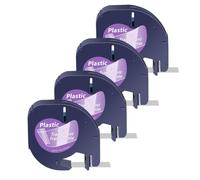 JXHDWYTYO Nastri per etichette da 3 pezzi 12 mm x 4 m compatibili con i materiali di consumo della stampante A91331 A16952 A91333 LT100H QX50(3PK Clear(Plastic))