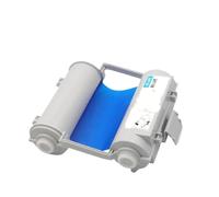 JXHDWYTYO Nastro a trasferimento termico SL R101T R103T compatibile con MAX CPM 100G3C CPM 100 CPM 100H4 CPM 100H5 100HG3C 100HIII Stampante per etichette Bepop(R104T No Chip Blue)
