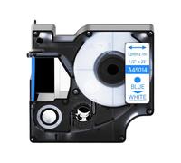 JXHDWYTYO Nastro per etichette 6-24mm Nero su bianco Compatibile con D1 45013 45803 Compatibile con la stampante per etichette Label Manager 350 450D 200(Blue on White)