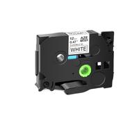 JXHDWYTYO Nastro per etichette laminato ID flessibile 1PK 12mm nero su bianco compatibile con TZe-FX241 631 131 per etichettatrice(Black on white)