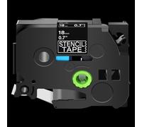 JXHDWYTYO STe-141 STe-151 161 Nastri stencil Nero su nastri trasparenti non adesivi per etichette Forniture per stampanti(18mm)