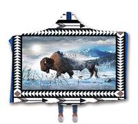 jxjc Animale Drago Orso Stampa Bambino Coperta con Cappuccio Coperta in Pile E Getta Coperte per Letti Coperta Morbida Indossabile in Velluto A Doppio Strato 150X200 Cm Colore Immagine