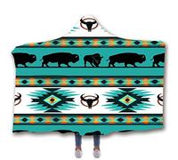 jxjc Animale Drago Orso Stampa Bambino Coperta con Cappuccio Coperta in Pile E Getta Coperte per Letti Coperta Morbida Indossabile in Velluto A Doppio Strato 150X200 Cm Colore Immagine