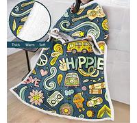 jxjc Coperta 3D Modello Cinese Tai Chi Coperta Pigra per Bambini Adulti 3D Stampa Digitale Velluto di Cotone Coperta Spessa con Coperta Divano Manica 127 * 178 Cm C