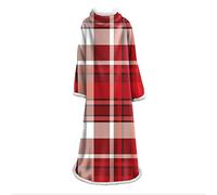 jxjc Coperta 3D Motivo Geometrico Colorato Coperta Pigra per Bambini Adulti 3D Stampa Digitale in Cotone Velluto Spesso Coperta con Maniche 127 * 178 Cm B