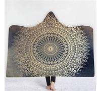jxjc Sun Sunshine 3D Stampa Bambino Felpa con Cappuccio Coperta Coperta in Pile Corallo Coperta con Cappuccio Inverno Caldo Viaggio Aereo Divano Letto Picnic Coperta Coperta Bambini 130X150 Cm 3
