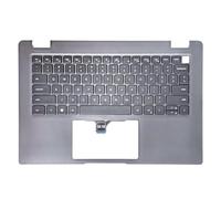 Jxjslp Ricambio Poggiapolsi per Dell Latitude 3440 E3440 Series Laptop Non-Backlit Keyboard Assembly Top Cover R2DCD 0R2DCD Grigio