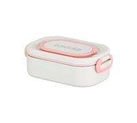 Jxkgenix Junior Contenitore per il pranzo per bambini con scomparti, colorato, suddiviso a prova di perdite, per la scuola, senza BPA, per Kita, Bento Box, contenitore sicur (Rosa Monostrato)