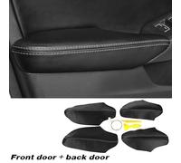 JXMFKBB /Adatto for Honda Civic 11a generazione 2022 Copri-pannello di protezione for maniglia della portiera dell'auto in microfibra e pelle, accessori for la decorazione degli interni(Black)