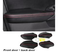 JXMFKBB /Adatto for Honda Civic 11a generazione 2022 Copri-pannello di protezione for maniglia della portiera dell'auto in microfibra e pelle, accessori for la decorazione degli interni(Red)