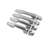 JXMFKBB Carbonio Cromato Nero/Fit for Mitsubishi Xpander 2018-2021 Accessori Auto Maniglia Esterna Della Porta Cornice Decorazione Adesivo Copertura Trim(Chrome 3 hole)