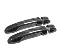 JXMFKBB /Fit for TOYOTA Land Cruiser J200 2016-2021 Accessori Reale In Fibra di Carbonio Maniglia Della Porta Telaio di Copertura Adesivo Rivestimento Esterno Bodykit(2DOORS-NO SENSOR)