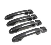 JXMFKBB /Fit for TOYOTA Land Cruiser J200 2016-2021 Accessori Reale In Fibra di Carbonio Maniglia Della Porta Telaio di Copertura Adesivo Rivestimento Esterno Bodykit(4DOORS-4SENSORS)
