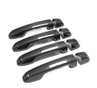 JXMFKBB /Fit for TOYOTA Land Cruiser J200 2016-2021 Accessori Reale In Fibra di Carbonio Maniglia Della Porta Telaio di Copertura Adesivo Rivestimento Esterno Bodykit(4DOORS-NO SENSOR)