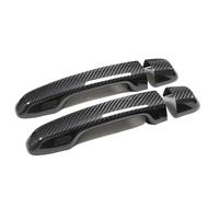 JXMFKBB /Fit for TOYOTA Land Cruiser J200 2016-2021 Accessori Reale In Fibra di Carbonio Maniglia Della Porta Telaio di Copertura Adesivo Rivestimento Esterno Bodykit(2DOORS-2SENSORS)