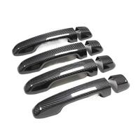 JXMFKBB /Fit for TOYOTA Land Cruiser J200 2016-2021 Accessori Reale In Fibra di Carbonio Maniglia Della Porta Telaio di Copertura Adesivo Rivestimento Esterno Bodykit(4DOORS-2SENSORS)