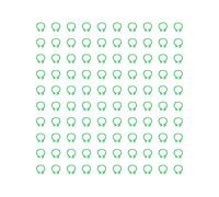 Jxngery 100 Pezzi 8mm Piccioni Identificazione Anelli per Gamba Fasce per Gamba per Pollame Nessuna Parola Forniture per Piccioni (Verde)