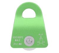 Jxngery Attrezzatura per il trasporto di arrampicata su roccia con piastra laterale per discesa a puleggia singola (Verde)