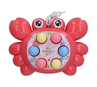 Jxngery Baby Hammering Game Granchio Colorato Forma Migliorare Il Coordinamento Colpire Giocattolo Educativo (Rosso)