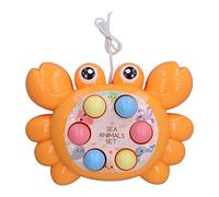 Jxngery Baby Hammering Game Granchio Colorato Forma Migliorare Il Coordinamento Colpire Giocattolo Educativo (Arancione)