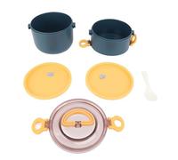 Jxngery Box per il pranzo 1.6l di grande capacità a doppio strato barattolo di cibi portatile a prova di blu per pasti on-the-go