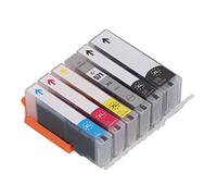 Jxngery Cartuccia d'inchiostro nero e a colori ad alta capacità per stampante, elevata capacità di stampa, stampa, ampia applicazione in Europa e Turchia (Bk bk c m y gy 6 colori)