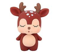 Jxngery Decorazione domestica innovativa del vaso di risparmio di denaro di forma di animale del fumetto marrone