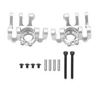Jxngery Metal Steering Knuckle for Axial RBX10 Ryft 1/10 RC Car Durable RC Crawler Car Upgrade Parts (Silver)