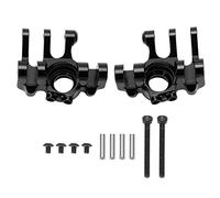 Jxngery Metal Steering Knuckle for Axial RBX10 Ryft 1/10 RC Car Durable RC Crawler Car Upgrade Parts (Black)