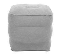 Jxngery Poggiapiedi Gonfiabile Comodo Cuscino poggiagambe da Viaggio ergonomico Portatile per Auto Aereo (Grigio)