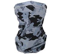 Jxngery Sciarpa in seta di ghiaccio estiva per esterni Protezione solare Maschera per asciugamano per il viso per la pesca a cavallo (Grigio)