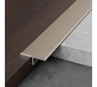 JXNVHJ Listello di Copertura 90cm, 3 Pezzo, Striscia di Transizione per Pavimenti in Alluminio con Stampaggio A T, Coprisoglia per Piastrelle, Legno, Laminato, Giunture(Rose Gold,15mm)