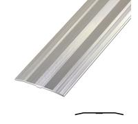 JXNVHJ Profilo Transizione Pavimento in Alluminio - Larghezza 6cm Striscia di Transizione Striscia di Soglia, Disponibile in più Finiture(Silver,90cm)