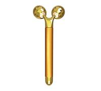 JXQ Specchio Artefatto viso sottile V Face Japan 24k Color Gold Bar Face Lifting Strumento viso sottile Massaggiatore facciale Tipo a rullo elettrico (Color : Gold)
