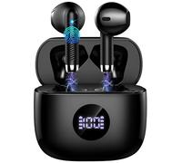 Jxrev Auricolari wireless, cuffie Bluetooth 2025 stereo bassi, auricolari in-ear con microfoni ENC con cancellazione del rumore, riproduzione 40 ore, impermeabili con auricolari Bluetooth, doppio
