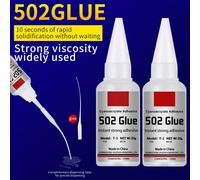 JXVX 1-5pcs 502 Colla forte istantaneamente asciugare rapidamente etilacrilato Colla in pelle gomma in legno Metallo strumento colla liquida forte