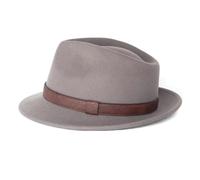 JXXUIRUIEEN Men's Vintage Short Brim Belt Felt Jazz Hat Costume di Festa(Colour 2,XL)