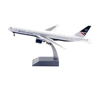 JXYAQTSOF Modello Di Aereo In Lega Metallica In Scala 1:200 Per British Airways Boeing B777-200er Modello Di Aereo Di Linea G-VIIA E Monete