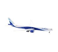 JXYAQTSOF Modello Di Aereo In Lega Metallica In Scala 1:200 Per Il Modello Di Aereo A Reazione Boeing B777-300 Della Indigo Airlines TC-LKE