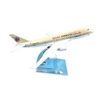 JXYAQTSOF Modello Di Raccolta Di Aerei Pressofuso In Scala 1:400 Per Aereo Modello In Lega Di Metallo Qatar Airways Boeing 747 400