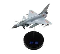 JXYAQTSOF Per Il Modello Di Aereo Da Caccia J-10A Dell'aeronautica Militare Cinese J-10 In Lega Di Metallo Con Supporto In Scala 1/144(Gray)
