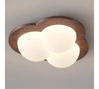 JXYDJH Corridoio Vicino Al Soffitto Lampada Da Soffitto Mid-Century Plafoniera Creativa Per Camera Da Letto 36W Con Telecomando, Con Lampada Da Soffitto In Acrilico E Legno