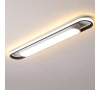 JXYDJH Plafoniera A LED Dimmerabile Con Telecomando, Lunghezza 60 Cm, Design Minimalista, Bianco E Nero, A Incasso, Con Luce Laterale, Luce Calda, Ideale Per Corridoi, Cucine E Ingressi, 36W.