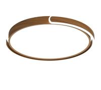 JXYDJH Plafoniera Moderna A LED Dimmerabile Da 18,9" Con Effetto Legno, Telecomando E 3 Colori Dimmerabili, Paralume Circolare In Metallo Per Soggiorno, Camera Da Letto, Lavanderia, Balcone