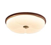 JXYDJH Plafoniera Per Camera Da Letto, Lampada In Legno Noce Stile Metà Secolo, 36W, Minimalista, A Incasso, Per Camera Da Letto Principale, 43 Cm, A LED, Per Studio, Stile Rustico - Confezione 1