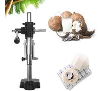 JXYQ Apri-Cocco Manuale a Pressione, Apri-Cocco Verticale, Strumento Apri-Cocco Regolabile con Leva Manuale per Risparmiare Fatica, Ideale per fruttivendoli e supermercati (Nero)