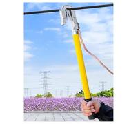 JXYQ Asta di Messa a Terra per scariche ad Alta Tensione per Interni - Asta di manovra con Isolamento Elettrico a Doppia Linguetta per Sicurezza e Manutenzione elettrica (L100 cm/39,3 Pollici)