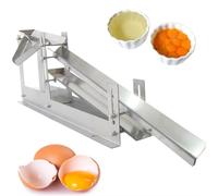 JXYQ Séparateur de liquides en Acier inoxydable, Hauteur et écartement réglables pour Une séparation Efficace du Jaune d'œuf, idéal pour Une utilisation Domestique.